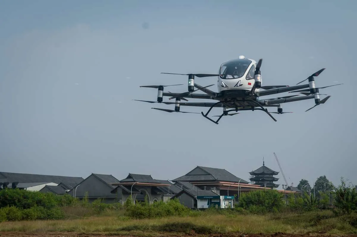 Taksi Terbang EHang 216-s Sukses Diuji Coba, Klaim Sudah Ada Izin dari Kemenhub
