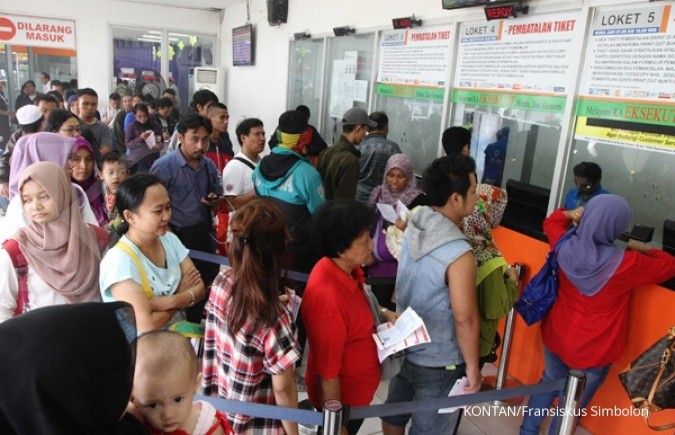 Persediaan tiket balik KA dari Yogyakarta menipis
