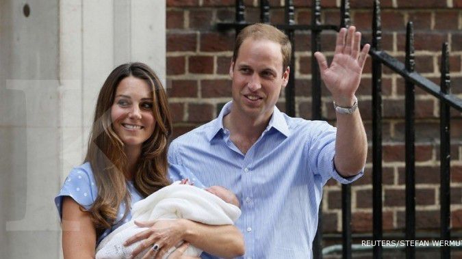 Mirip Kate, putra mahkota Inggris tampil ke publik