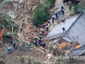 Badai tropis hantam Jepang, 25 orang dilaporkan tewas