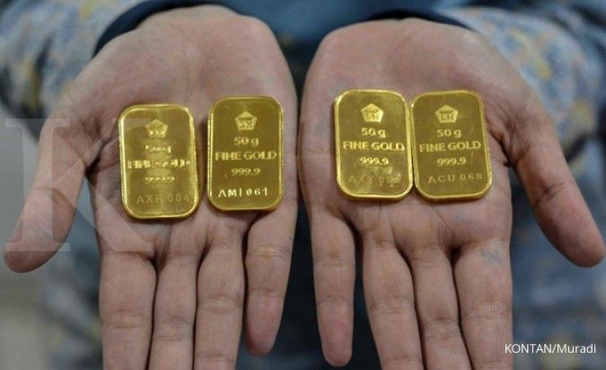 Harga emas Antam melonjak Rp 9.000 pada Senin (6/1)