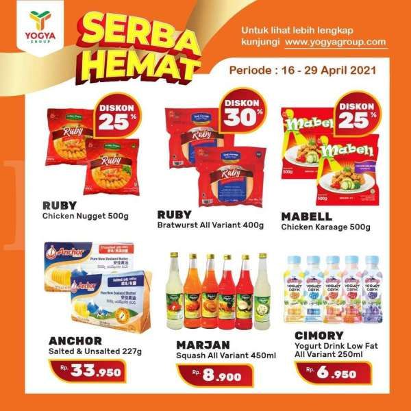 Serba Hemat Simak promo Yogya Supermarket weekday 27 