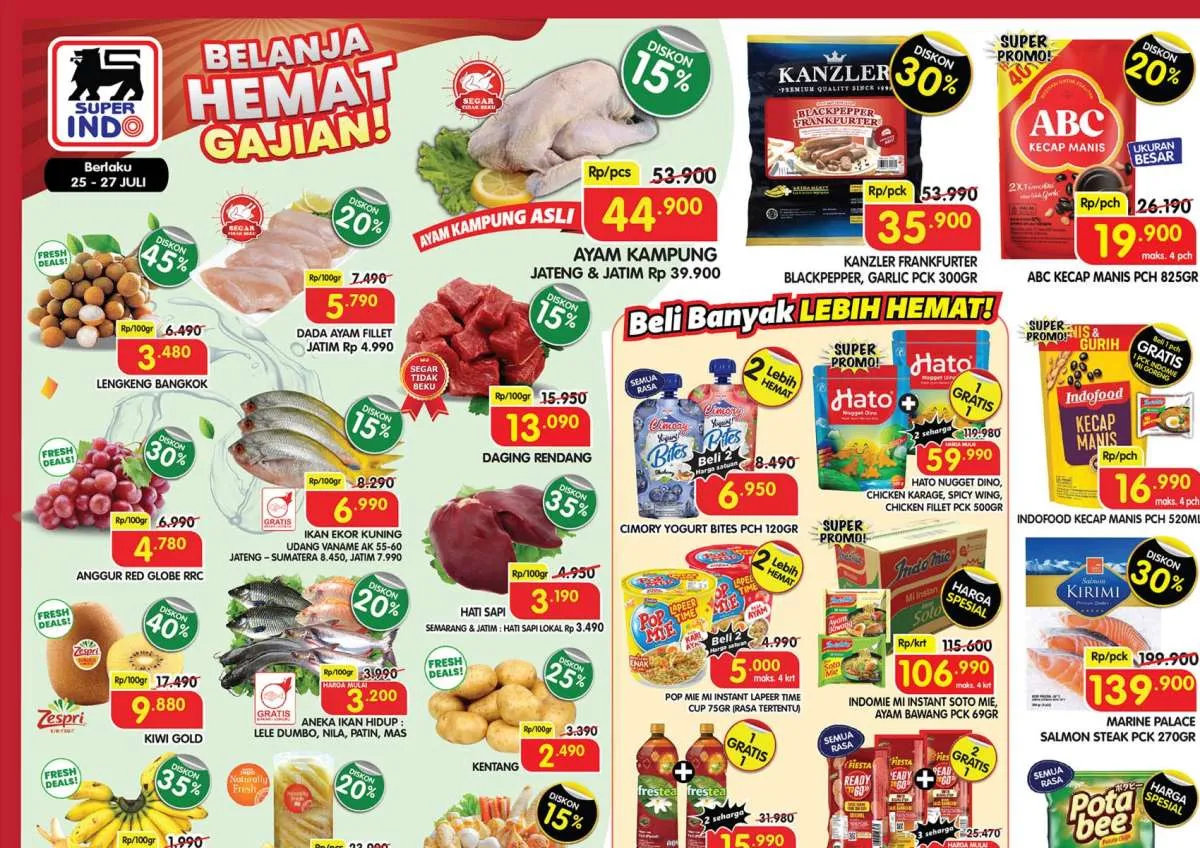 Katalog Promo JSM Superindo Diskon hingga 45% Periode 25-27 Juli 2025