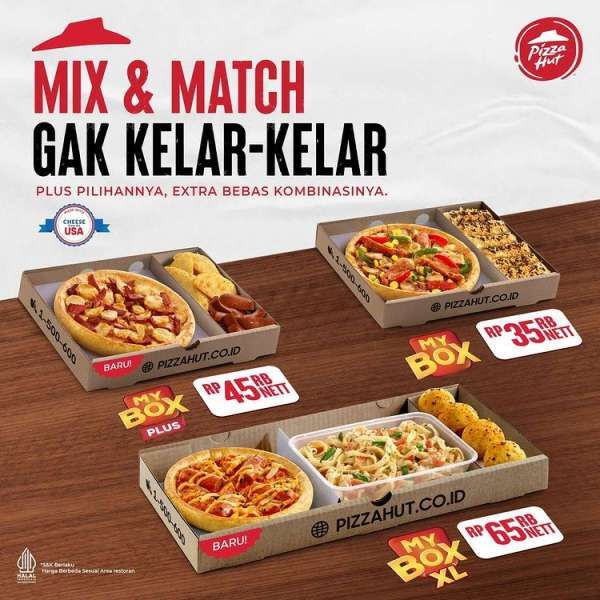 Promo Pizza Hut My Box Mix & Match Terbaru di Awal Juli 2022