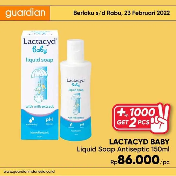 Promo Guardian +1000 Get 2 Pcs Periode 17-23 Februari 2022
