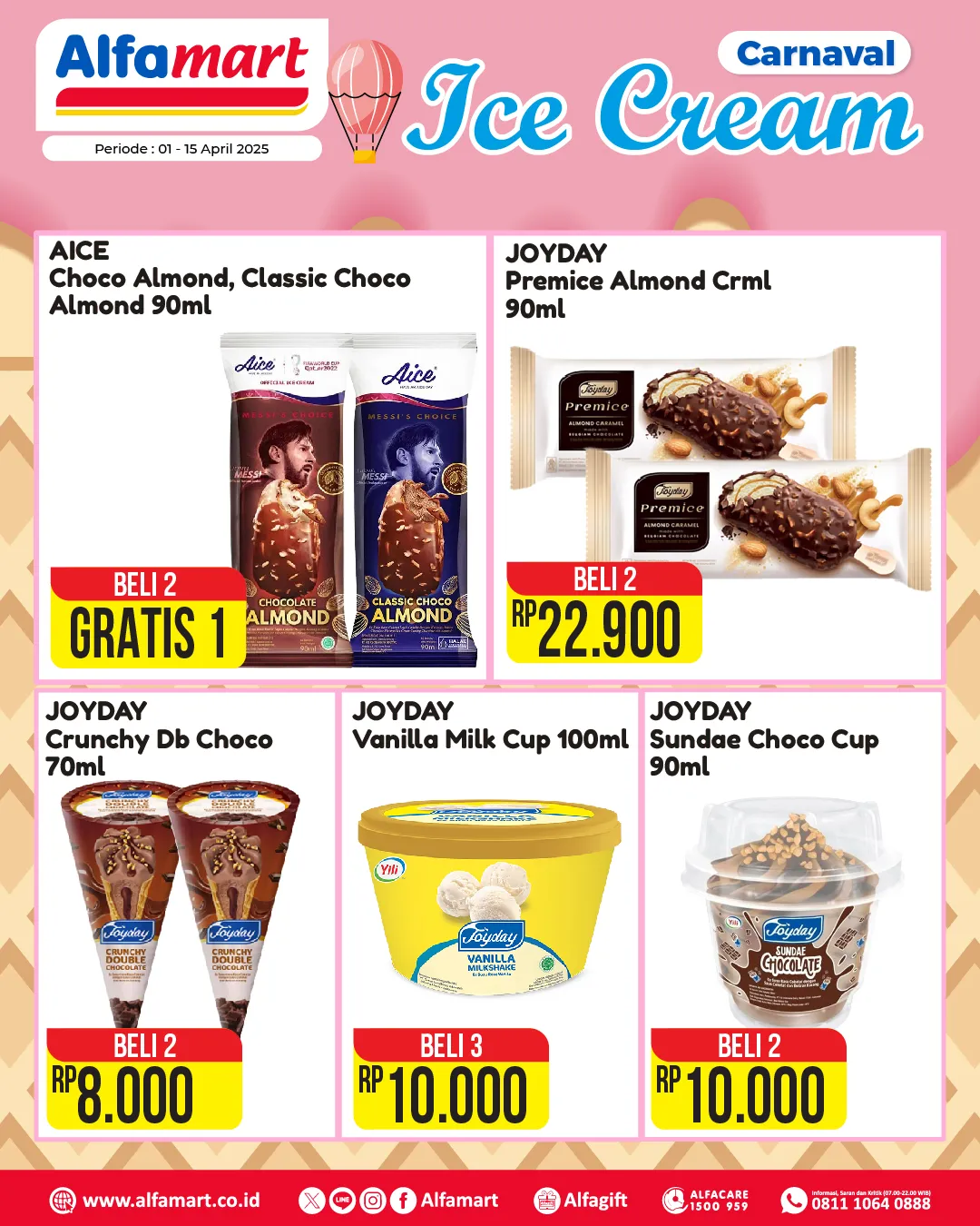 Promo Alfamart Carnaval Ice Cream Periode 1-15 April 2025