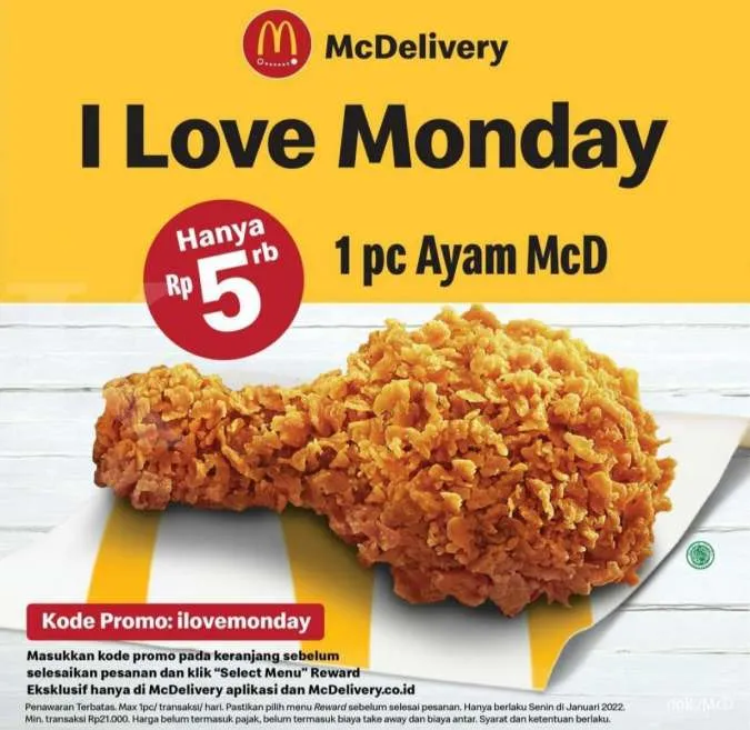 Promo McD I Love Monday