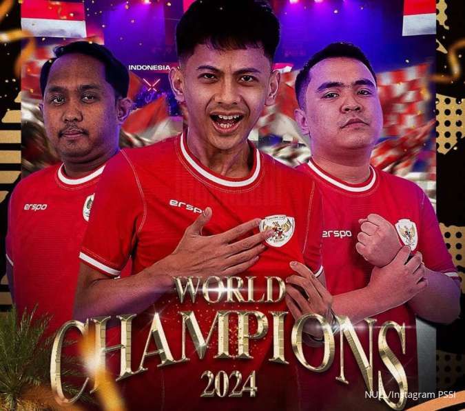 Bungkam Brasil 2-0, Timnas Indonesia Juara Piala Dunia eFootball 2024