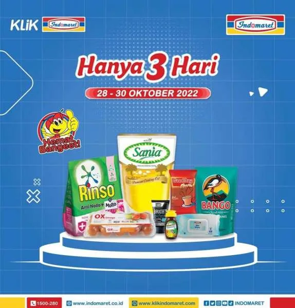 Katalog Promo Indomaret Hanya 3 Hari Periode 28-30 Oktober 2022