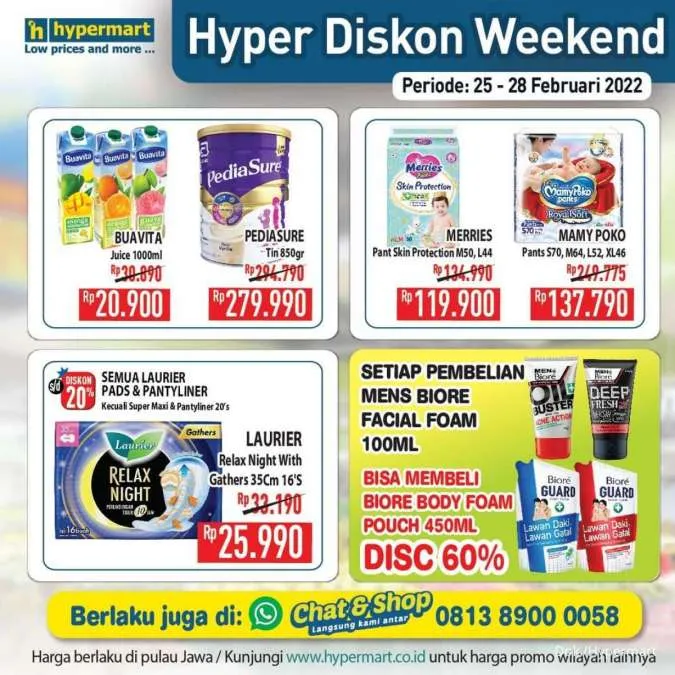 Promo Hypermart Hyper Diskon Weekend Periode 25-28 Februari 2022