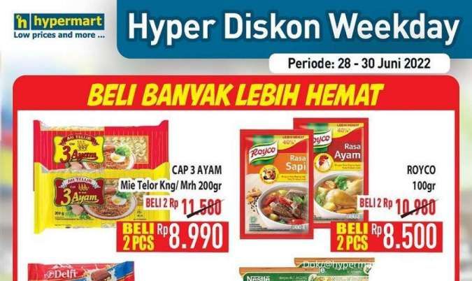 Promo Hypermart di Akhir Bulan Juni 2022, Hari Terakhir Promo Hyper Diskon Weekday