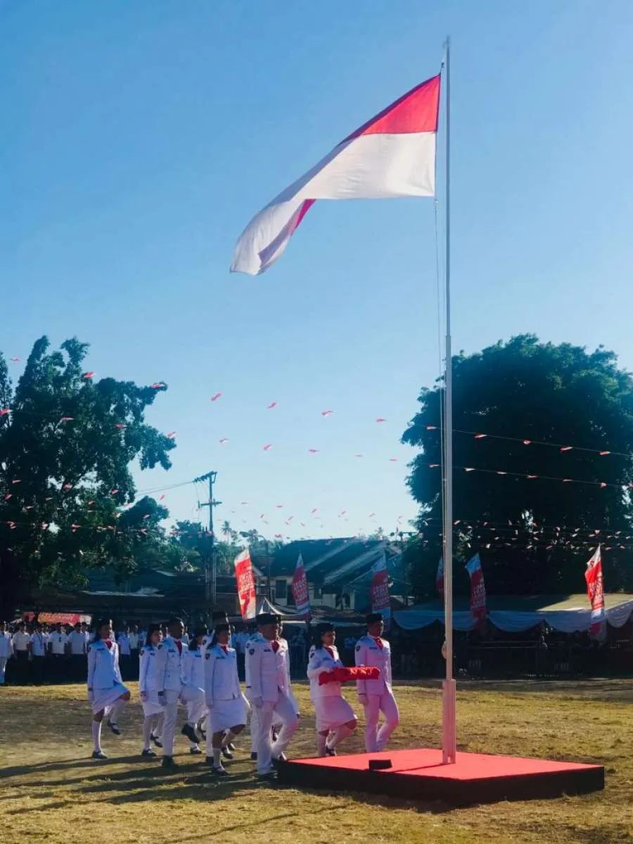 Ratusan karyawan BUMN di Sulawesi Utara hadiri upacara bendera HUT RI