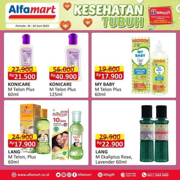 Promo Alfamart Kesehatan Tubuh Periode 16-30 Juni 2023