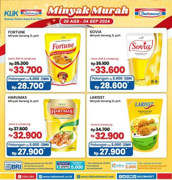 Promo Indomaret Minyak Murah Periode 29 Agustus-4 September 2024