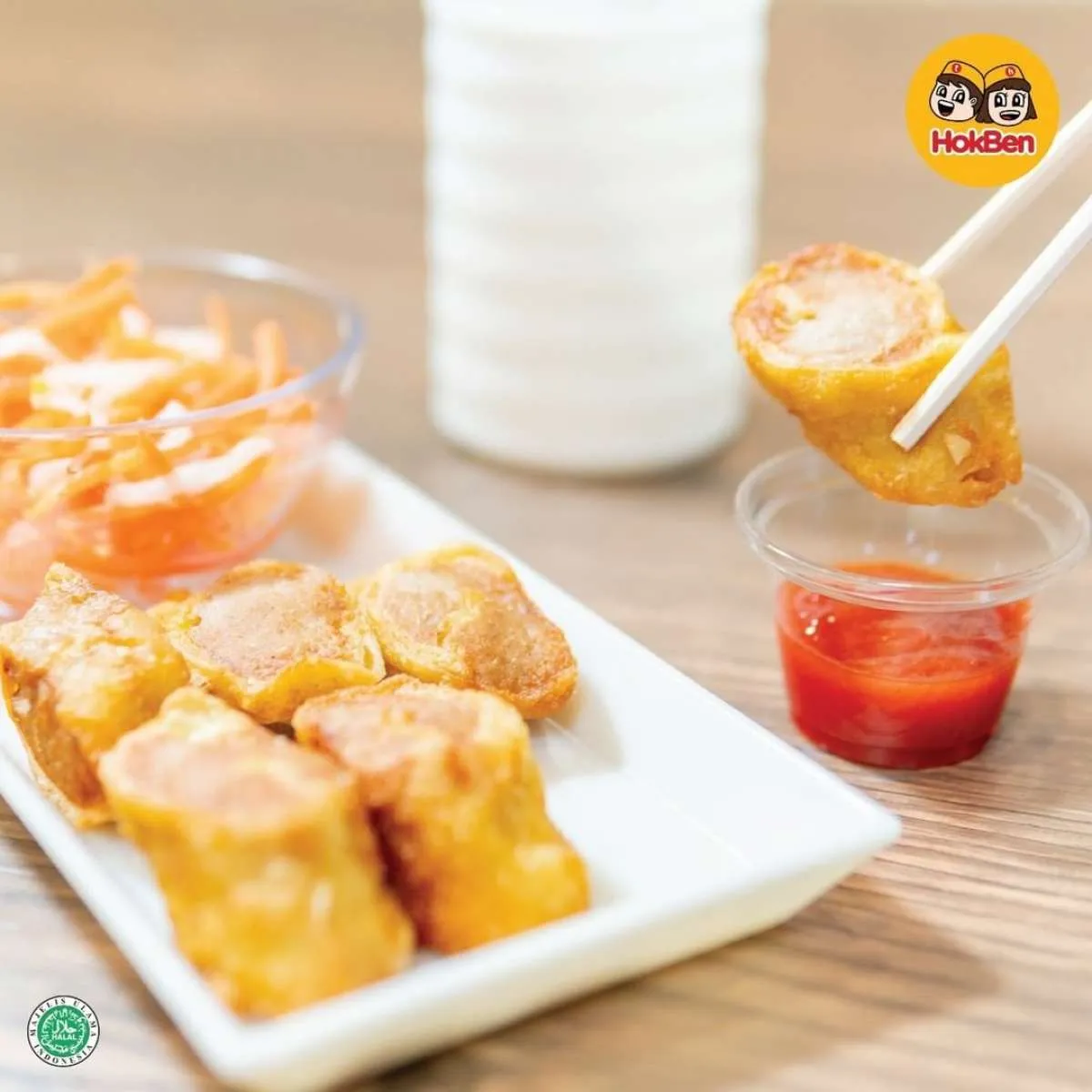 Promo HokBen hari ini 7 April 2021, egg chicken roll dan chicken katsu Rp 55.000!