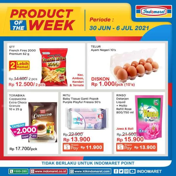 Promo Indomaret Product of The Week 30 Juni-6 Juli 2021