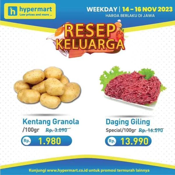 Promo Hypermart Hyper Diskon Weekday Periode 14-16 November 2023