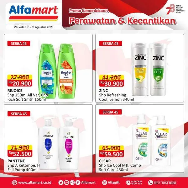 Promo Alfamart Perawatan & Kecantikan Periode 16-31 Agustus 2023