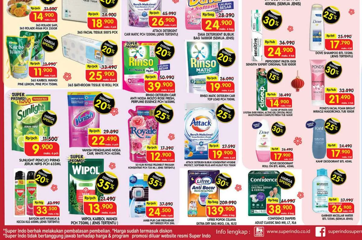 Promo Deterjen & Sabun Mandi Weekend 24-26 Januari 2025, Beli Attack Diskon 40%