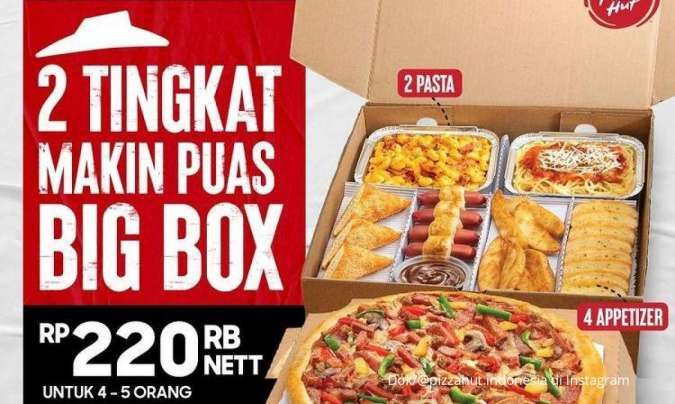 Promo Pizza Hut Terbaru di Bulan Juni, 2 Tingkat Big Box dengan Harga Spesial