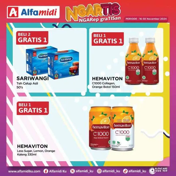 Promo Alfamidi Ngartis (Ngarep Gratisan) Periode 16-30 November 2024