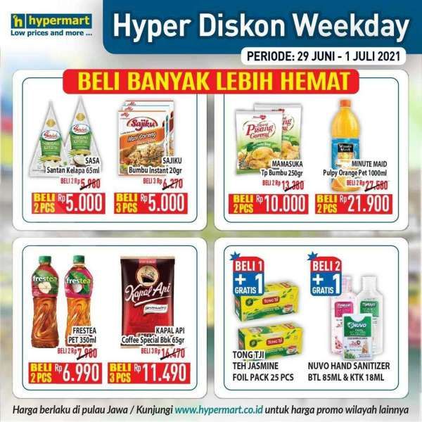 Promo Hypermart weekday 29 Juni – 1 Juli 2021 