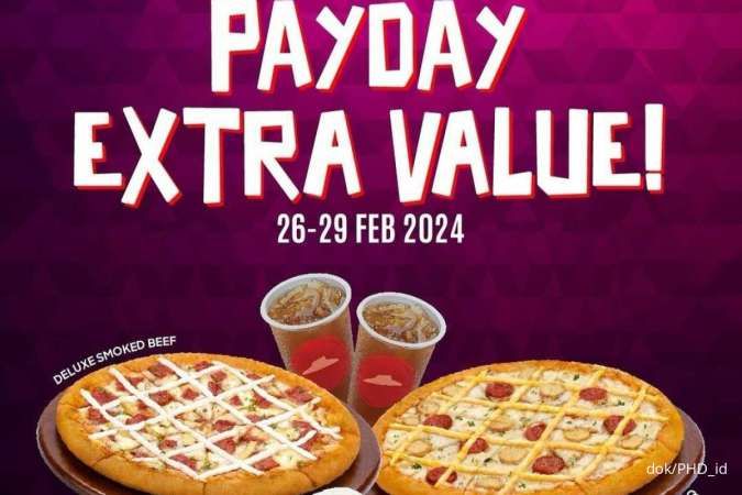 Promo PHD Payday 26-29 Februari 2024, Beli Pizza FREE Lemon Tea dan Chicken Delight