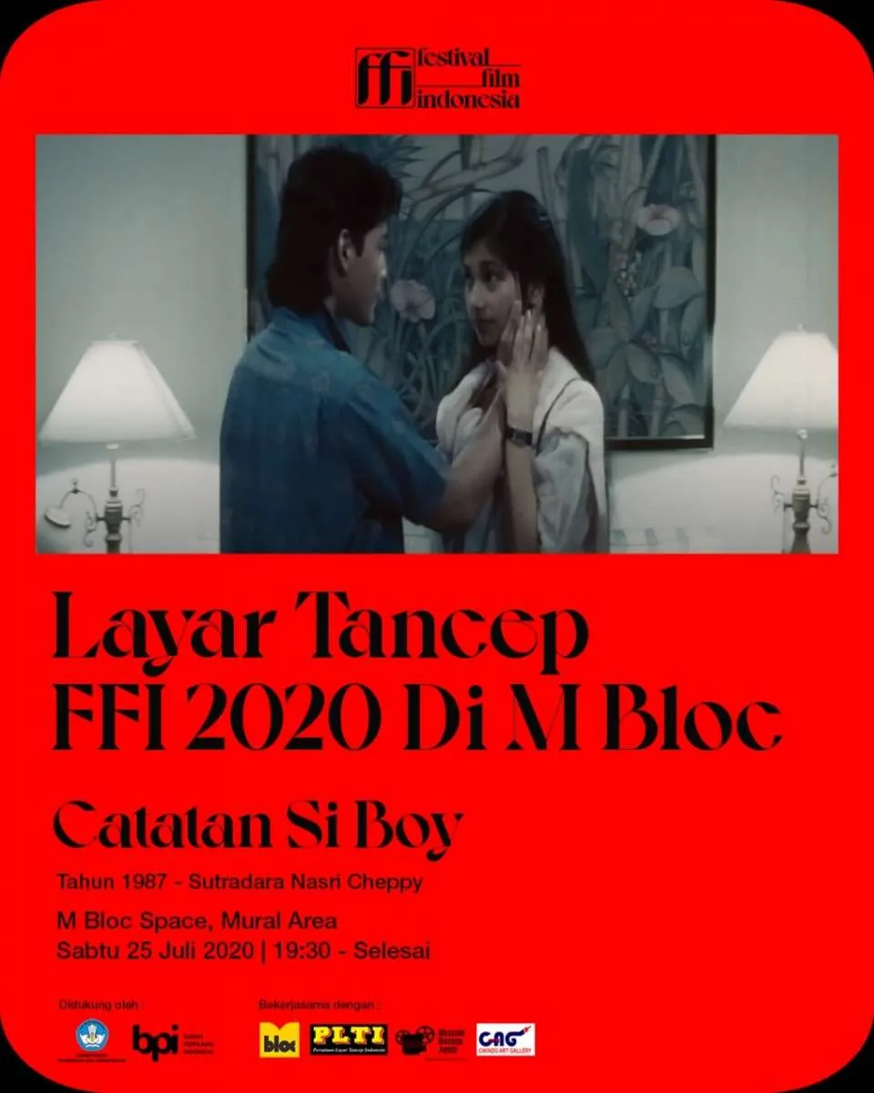 FFI 2020 tayangkan layar tancap film Catatan si Boy di M Bloc Space hari ini