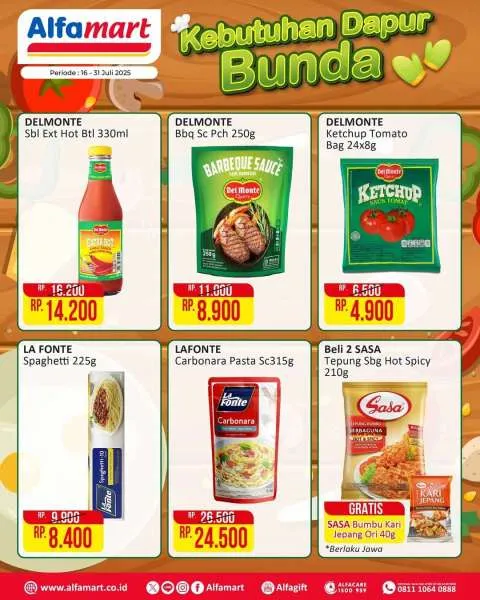 Promo Alfamart Kebutuhan Dapur Periode 16-31 Juli 2025
