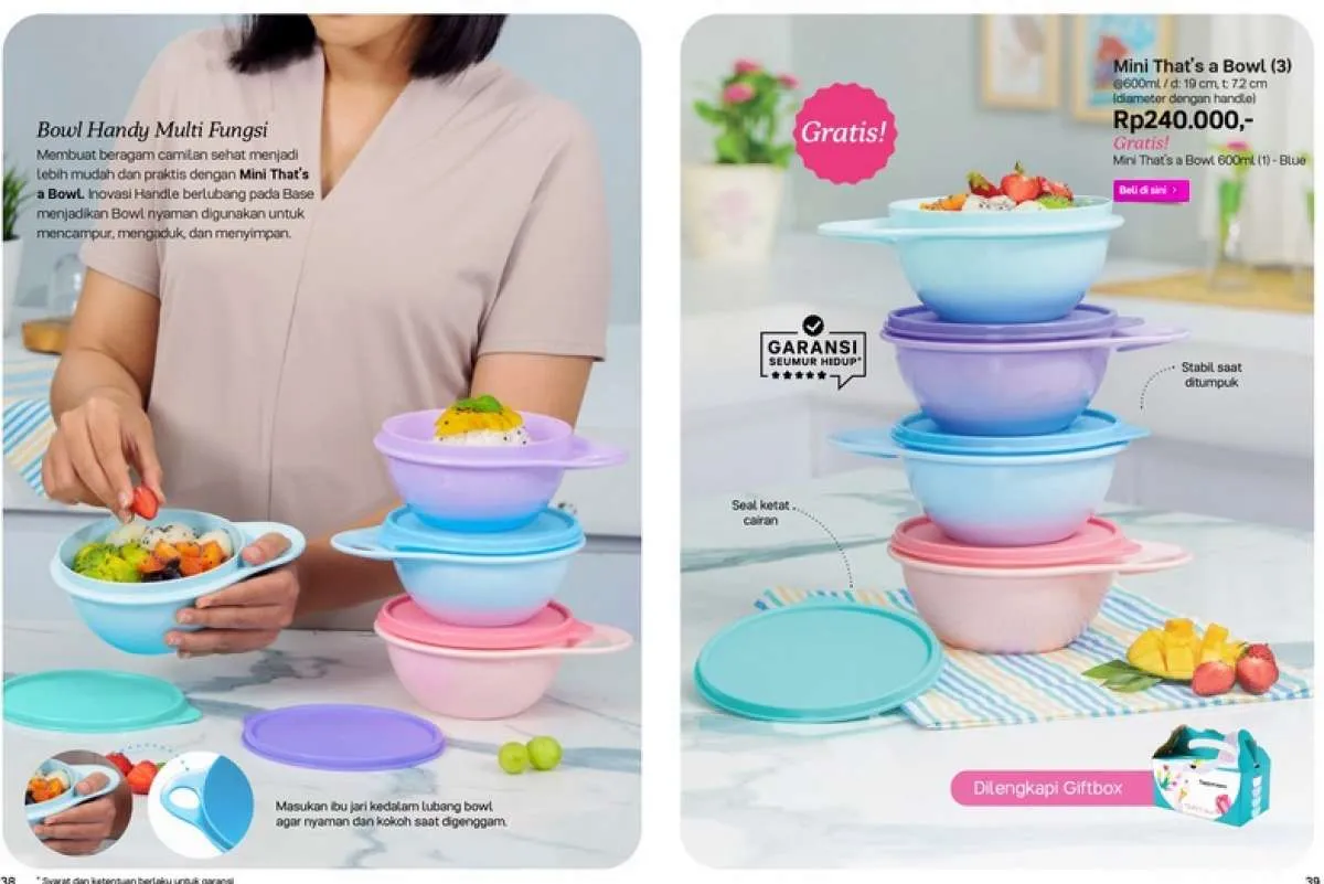 Katalog Promo Tupperware Februari 2023, Kotak Bekal Makan Siang Diskon 25%