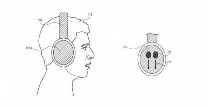 Blueprint headphone yang dipatenkan Apple 