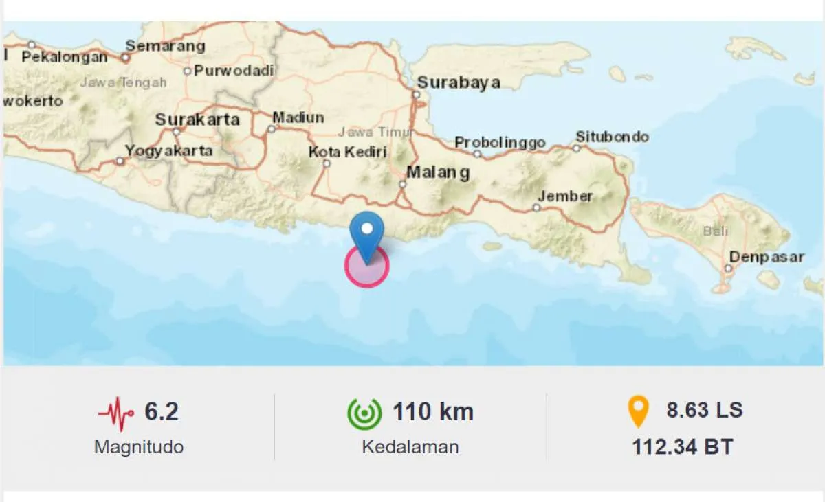Gempa 6,2 magnitudo mengguncang Blitar, BMKG ingatkan potensi gempa susulan
