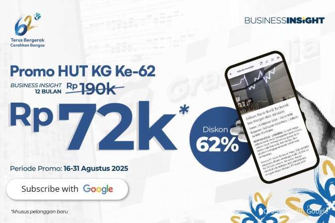 Rayakan HUT KG Media ke-62, Business Insight Tebar Diskon Hingga 62%