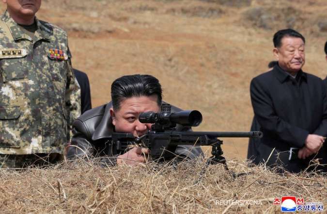 Kim Jong-un Desak Pasukan Bersiap untuk Perang yang Sesungguhnya