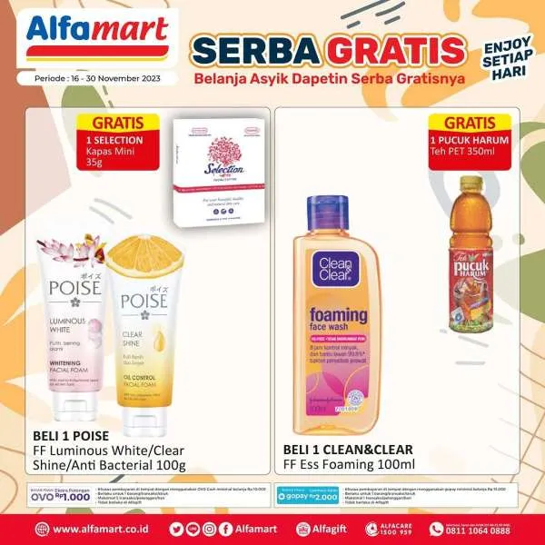 Promo Alfamart Serba Gratis Periode 16-30 November 2023