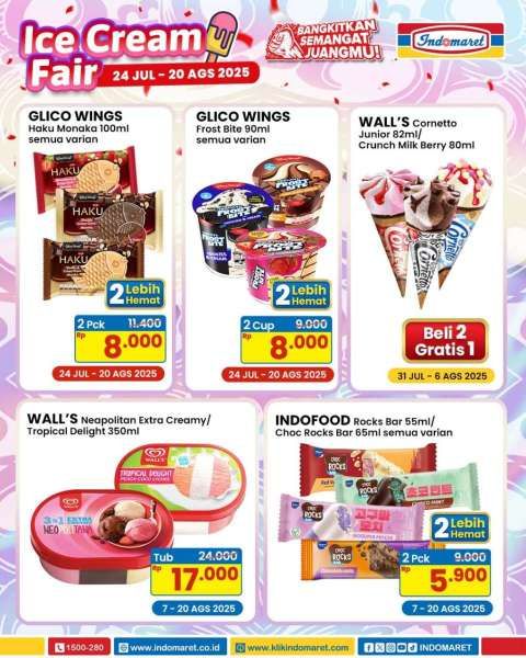 Promo Es Krim di Indomaret 24 Juli-20 Agustus 2025