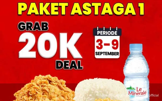Daftar Promo CFC Awal Bulan September 2025, Beli Paket Astaga 1 Cuma Rp 20.000