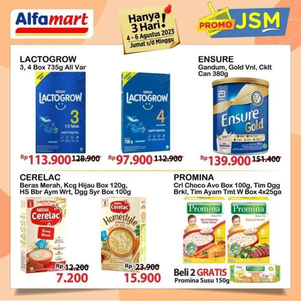 Katalog Harga Promo JSM Alfamart 4-6 Agustus 2023