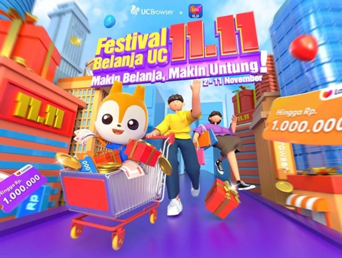 Rayakan festival belanja 11.11, UC Browser berkolaborasi dengan Lazada