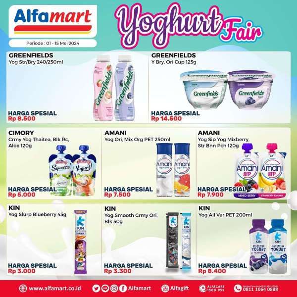 Promo Alfamart Yoghurt Fair 1-15 Mei 2024