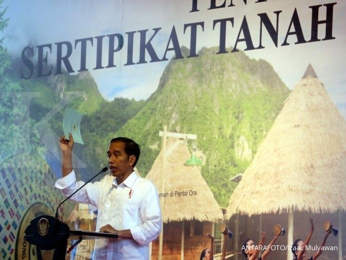Jokowi: Dari 126 juta sertifikat, baru 51 juta yang dipegang rakyat