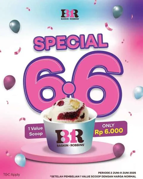 Promo Baskin Robbins 6.6