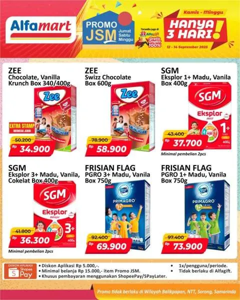 Promo JSM Alfamart Periode 12-14 September 2025
