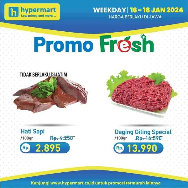 Promo Hypermart Hyper Diskon Weekday Periode 16-18 Januari 2024