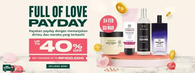 Promo The Body Shop Full Of Love Payday Periode 24 Februari-3 Maret 2023