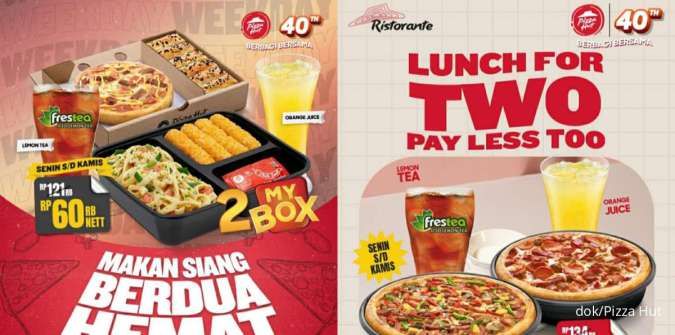 Promo Pizza Hut 1-29 September 2024, Diskon 2 Menu Mulai Rp 60.000 Senin-Minggu