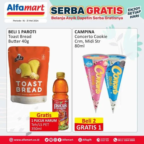 Promo Alfamart Serba Gratis Periode 16-31 Mei 2024