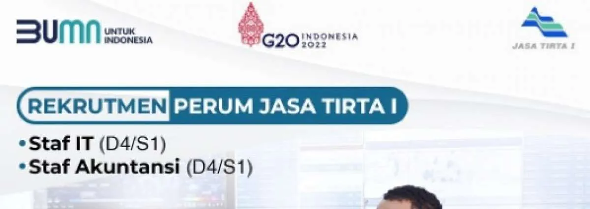 BUMN Perum Jasa Tirta I Buka Lowongan Kerja Oktober 2022, Cek Infonya Ini