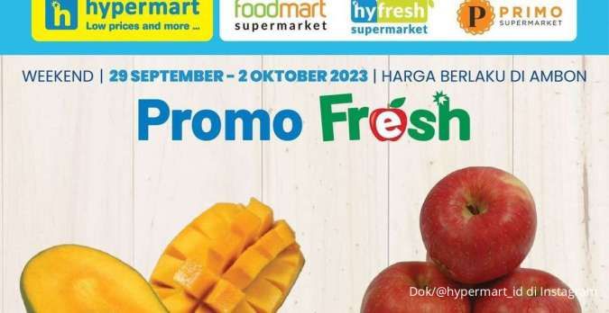Promo JSM Hypermart Hari Ini 30 September 2023, Produk Fresh Sayur hingga Buah