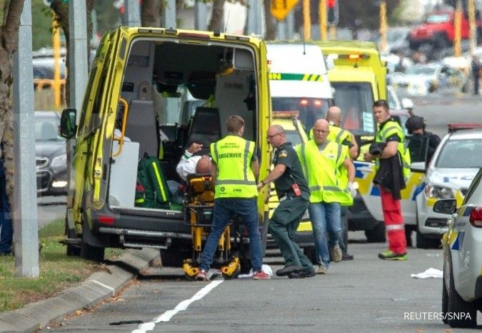 Korban berjatuhan akibat penembakan di masjid Selandia Baru saat salat Jumat 
